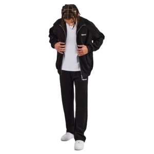 Survêtements de qualité supérieure à coupe classique, avec logo personnalisé brodé, fermeture éclair, pour le jogging, vente en gros, meilleurs survêtements de sport avec logo personnalisé - Product Image 1