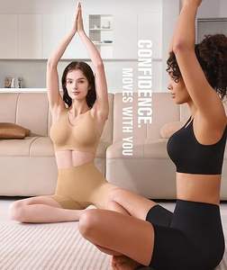 เสื้อชั้นในกีฬาผู้หญิงคุณภาพสูง ไร้ตะเข็บ สำหรับนอนหลับและโยคะ พร้อมแผ่นรองถอดได้ ระบายอากาศดี ดีไซน์เรียบง่าย - Product Image 2