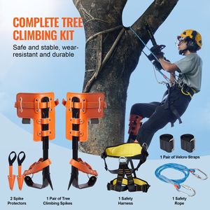 Set di 1 Paio di Ramponi in Acciaio per Arrampicata su Alberi, Capacità di Carico 350 libbre, Accessori per Imbracatura di Sicurezza e Corda di Sicurezza - Product Image 4