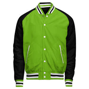 Chaqueta de Invierno de Cuero para Hombre, Estilo Varsity, con Cuello Alto, Personalizada al por Mayor, con Tela Transpirable de Secado Rápido - Product Image 1