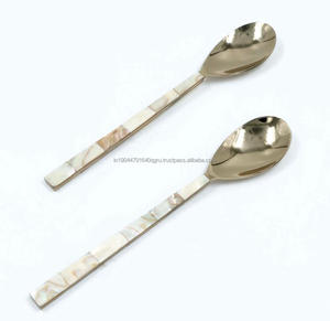ชุดช้อนเสิร์ฟสแตนเลสและ MOP สง่างาม 2 ชิ้น - Product Image 6