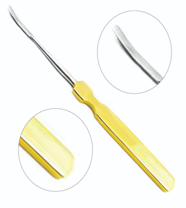 Elevador periostal profesional Fomon de acero inoxidable, ligeramente curvado, con certificación CE, de alta calidad, al mejor precio y con servicio OEM. - Product Image 4