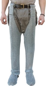 Armadura Medieval Antigua Renacentista Lista para Batalla, Chauss de Acero Suave, Leggings de Malla, Equipo de Reenactamiento, Tallas Personalizadas - Product Image 3