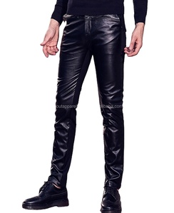 กางเกงลำลองผู้หญิงเอวต่ำหนังแกะกันน้ำกันรอยยับสำหรับฤดูหนาวขายส่งจำนวนมากแบบถัก - Product Image 1