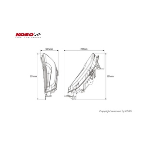 Clignotant LED avant pour moto Yamaha Force2.0 - Product Image 4