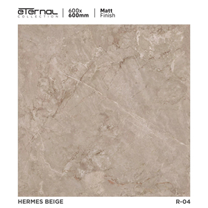 Solución de suelo de porcelana mate con diseño de tallado técnico de 60x60 cm que ofrece una superficie con tacto esculpido y un piso interior contemporáneo. - Product Image 1