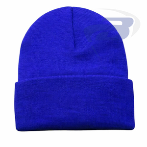 Zeta Phi Beta ZPB Sorority Winter Beanie Knitted <b>Cap</b> Royal Blue & <b>White</b> 3D Embroidered Premium Knit Winter Beanie <b>Cap</b> - Product Image 3