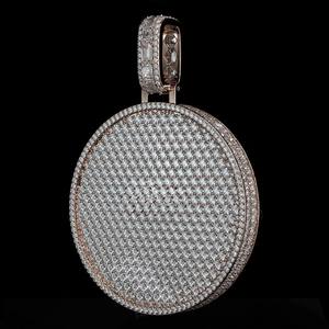 Custom Vvs Moissanite Human Skeleton Iced Out Pendant Pass Diamond Tester 925 Silver Round Brilliant Cut 3D Pendant Fine Jewelry - Product Image 3