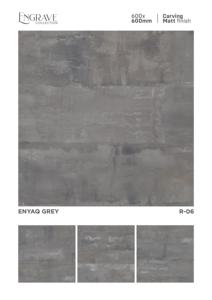 กระเบื้องพอร์ซเลนผิวด้านขนาด 60x60 ซม. ที่ได้รับแรงบันดาลใจจากพื้นผิวธรรมชาติ ให้ความรู้สึกเรียบง่ายและทนทานต่อการใช้งาน - Product Image 4