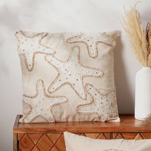 Cuscino da esterno ricamato con stelle marine 18X18" - Product Image 5