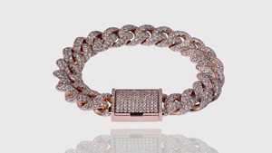Bracelet Hip Hop en Moissanite Diamant de Fournisseur Indien, Chaîne Cuban Link Iced Out pour Hommes, Idéal pour Soirées et Événements de Musique Rap - En Vente - Product Image 5