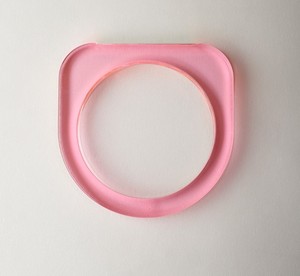 Pink Clear Resin Bangles Chunky <b>Stack</b> Daily Wear Party Festive Retro Fashion Lucite Hand Cuff Acetate Statement <b>Bracelet</b> Cuff - Product Image 1