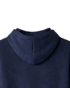 Sudadera con Capucha Azul Marino para Mujer, de Algodón y Felpa, con Bordado Floral, Logotipo Personalizado, Fabricación OEM, Venta al Por Mayor - Product Image 6