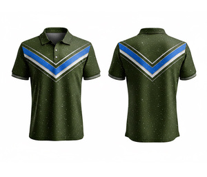 OEM Sublimation Polo Shield Shirt Custom Logo Sports Apparel Durable Stitching for Men Women Youth Quick-Dry Dry-Fit Active Polo - Product Image 6