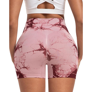 Shorts de yoga taille haute pour le rehaussement des fessiers, effet ventre plat, en tissu doux sans coutures, pour l'entraînement physique - Product Image 2