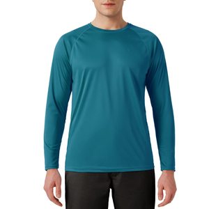 T-shirt de bain pour homme en polyester et élasthanne, séchage rapide, protection UV, extensible, léger, coupe ajustée, style streetwear - Product Image 1