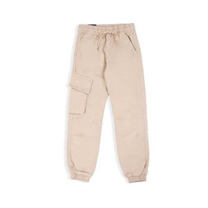 Logo Custom Cargo Pant Half <b>Elastic</b> <b>Waist</b> Adjuster Eco-<b>Trouser</b> Boy Pant School Uniforms <b>Trousers</b> With Pockets Men Cargo Pants - Product Image 1