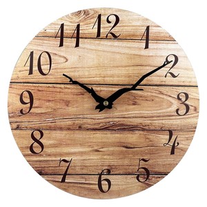 Reclaimed Acacia Wood <b>Decorative</b> <b>Wall</b> <b>Clock</b> Wholesale | Hand-Painted Numbers - Product Image 4
