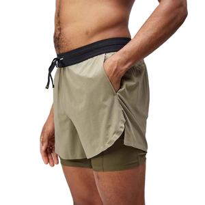 Shorts de sport personnalisés avec logo pour la course à pied, la salle de sport, l'entraînement, la remise en forme, l'athlétisme, en polyester pour hommes - Product Image 1