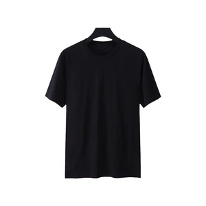 เสื้อยืดลำลองผู้ชายสำหรับฤดูร้อน ผ้าฝ้าย 100% แขนสั้น คอกลม เสื้อพื้นฐาน สีพื้นเรียบง่าย เสื้อแขนสั้น เสื้อยืด - Product Image 3