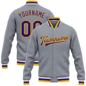 Chaqueta de Béisbol de Corte Regular, Diseño de Tela Personalizado, Talla y Ajuste a Medida, Precio Directo de Fábrica OEM ODM, MOQ Bajo, Calidad Garantizada, Eshel Intl - Product Image 1