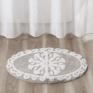 Tapis de bain en coton 100% fait main de qualité supérieure |   Ultra doux, hautement absorbant et antidérapant |   Tapis écologique pour la maison et l'hôtellerie - Product Image 1