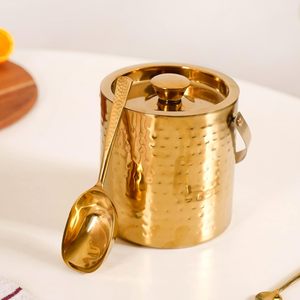 Stainless Steel Bartender Kit Set Cocktail <b>Shaker</b> 850ml Ice Bucket 1900 ml Peg Measurer 60ml <b>Bottle</b> Opener Strainer - Product Image 1