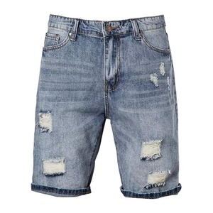 Streetwear Wholesale Vintage Washed Ripped Denim <b>Jean</b> <b>Shorts</b> Manufacturer Custom Baggy Blank Distressed Denim <b>Jeans</b> <b>Short</b> <b>Men</b> - Product Image 1