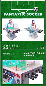 Fantastic Soccer Foosball Arcade <b>Machine</b> 2 Player Coin Operated Football Table Game 200W Indoor <b>Amusement</b> Equipment - Product Image 4