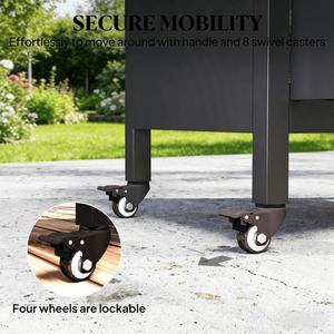 Carrello Bar da Esterno con Tavolo Grill per il Tuo Prossimo Barbecue - Product Image 4