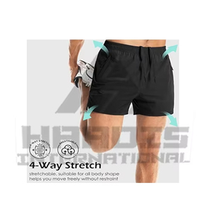 Sportswear Custom Men Clothing Fitness Gym Polyester Men High Quality Best Sale Shorts Made in Pakistan - Product Image 5
