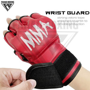 Gants de boxe et de MMA de haute qualité, rouge avec noir et blanc, très demandés, service OEM, prix d'usine, vente chaude - Product Image 3