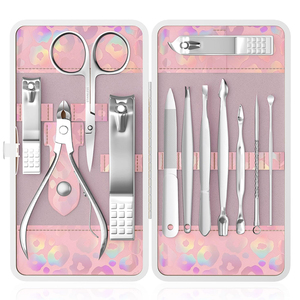 Top Highest Quality Professional Stainless Steel Manicure and Pedicure Set Wholesale Luxury <b>Case</b> Manicure Instrument Kit - Product Image 1