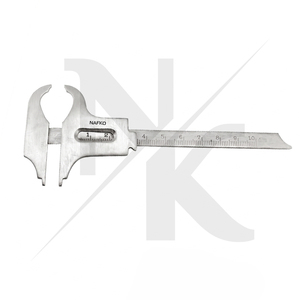 Professional Orthodontic Crown Dental Gauge Manual Steel Vernier Caliper without lock 100mm for Measuring Jewelry Making <b>Tools</b> - Product Image 5