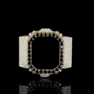 DW5600 Compatible Custom <b>Watch</b> Steel <b>Case</b> Iced Out Premium Urban Look Custom DW5600 Style <b>Watch</b> Iced Out Metal <b>Case</b> - Product Image 1