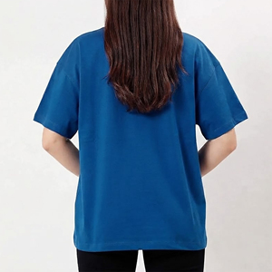 เสื้อยืดแขนสั้นคุณภาพสูงสั่งทำพิเศษสำหรับผู้หญิง เนื้อผ้าเบาสบาย สวมใส่สบายทรงโอเวอร์ไซส์ สีพื้น - Product Image 6
