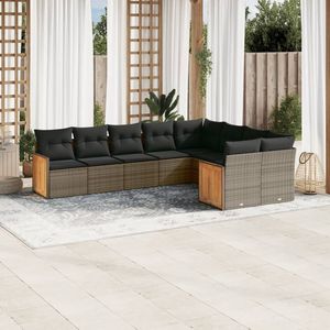 Conjunto de Sofás de Jardín en Gris Oscuro - Product Image 1
