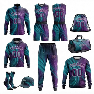 Uniforme de baloncesto personalizado para adultos, conjunto completo para verano, ropa deportiva para todas las temporadas, kit de uniforme de baloncesto para adultos - Product Image 3