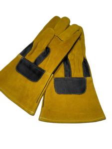 Guantes de Soldadura TIG de Buena Calidad, Protegen las Manos del Soldador, Palma Completa de Cuero Dividido, Resistentes al Agua y al Calor, Antideslizantes - Product Image 2