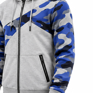 Sweat à capuche d'hiver pour homme en polaire imprimé sur mesure, 100 % polyester, respirant, écologique, vêtements à marque privée OEM - Product Image 5