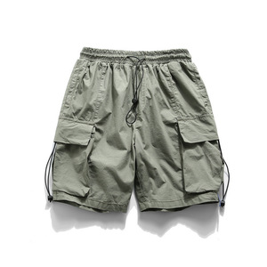 Shorts de sport en coton épais 100 % personnalisables avec logo et design, respirants et anti-transpiration, vente en gros - Product Image 1