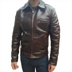 Blouson de motard en cuir noir naturel et toile, imperméable, coupe-vent, personnalisable, durable, haute qualité, pour usage extérieur en hiver - Product Image 5