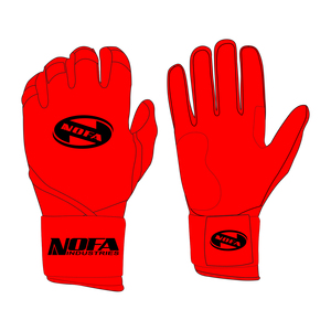 Gants de frappeur de baseball en cuir véritable Pro, ambidextres, fermeture à boucle, rembourrés, respirants, antidérapants, personnalisables - Product Image 5
