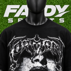 Custom Heavyweight Oversized Cotton T-Shirt <b>Gothic</b> Graphic Print Streetwear Short Sleeve Men Tee - Product Image 4