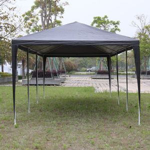 Black 10' X 30' Outdoor Wedding & Party <b>Tent</b> with 8 Removable Sidewalls Waterproof <b>Canopy</b> for Patio Weddings & Gatherings - Product Image 2