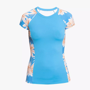 Maillot de surf et de natation à manches longues pour femme, personnalisé, en Spandex/Nylon 240g, 100% prérétréci, service OEM - Product Image 6