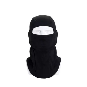 Masque facial balaclava noir, couvrant tout le visage, unisexe, 100% polyester, taille adulte 56-58 cm - Product Image 1