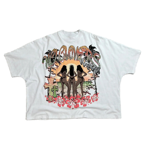 Camiseta de Hombre con Estampado Tropical, Manga Corta, Cuello Redondo, 100% Algodón, Transpirable, Logotipo Frontal, Corte Regular, Anti-Pilling, 180g - Product Image 1