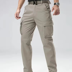 Pantalon cargo d'été pour homme grande taille, style hip-hop, décontracté, 100% coton, 4 poches, coupe ample, logo personnalisé, haute qualité - Product Image 1