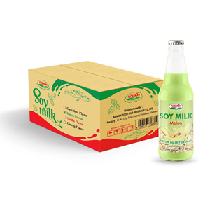 Top Product Soy Milk 330ML Glass <b>Bottled</b> Soya with Mango Drink HALAL ISO Certificate From Vietnam Beverage Wholesale Low MOQ - Product Image 4